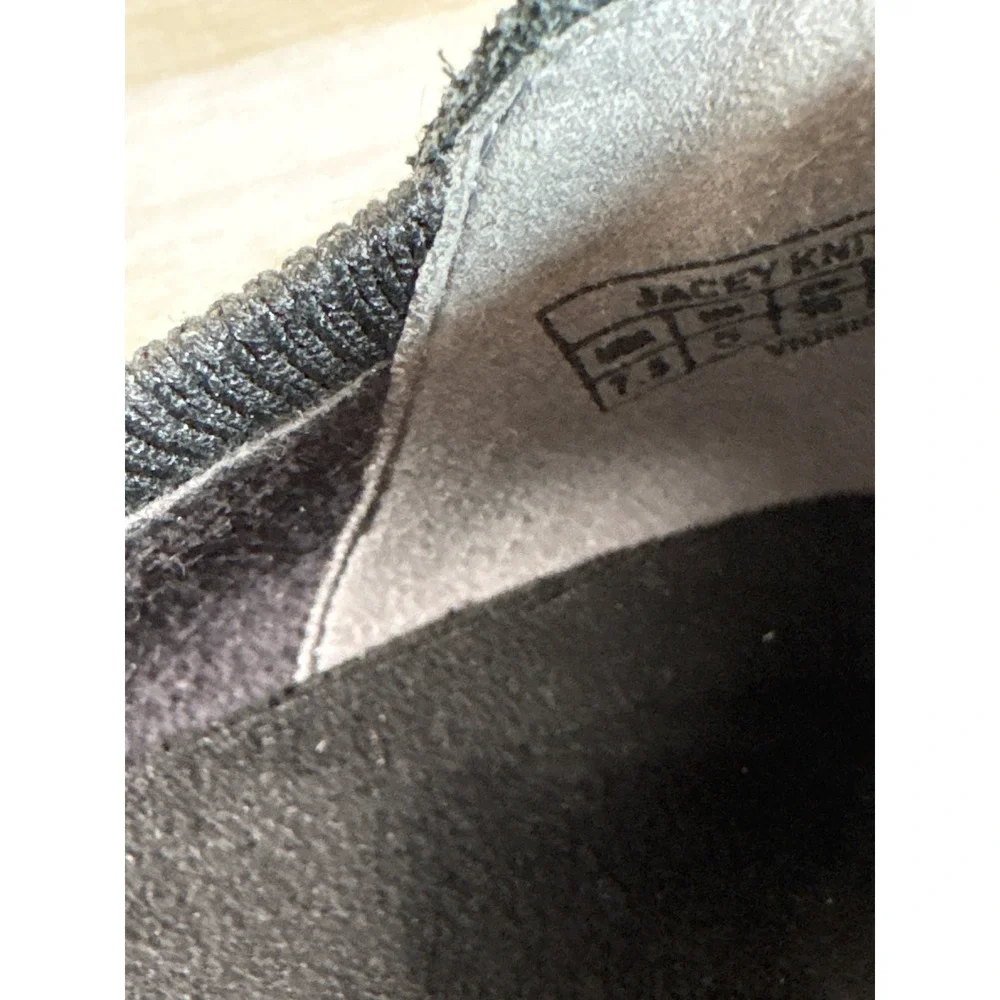 Vionic Jacey Knit Black Fabric Upper Slip-On Wedge Casual Comfort Shoes Sz 7.5